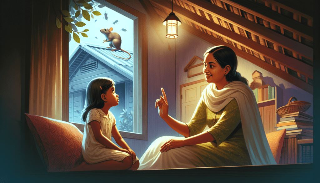 woman telling a story to a little girl